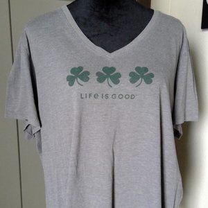 Life Is Good V-Neck T